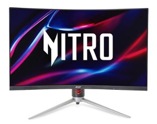 Acer - Nitro XZ323QU X3bmiiphx 31.5" LED Curved  WQHD FreeSync Gaming Monitor (HDMI, DisplayPort) - Black - Front_Zoom