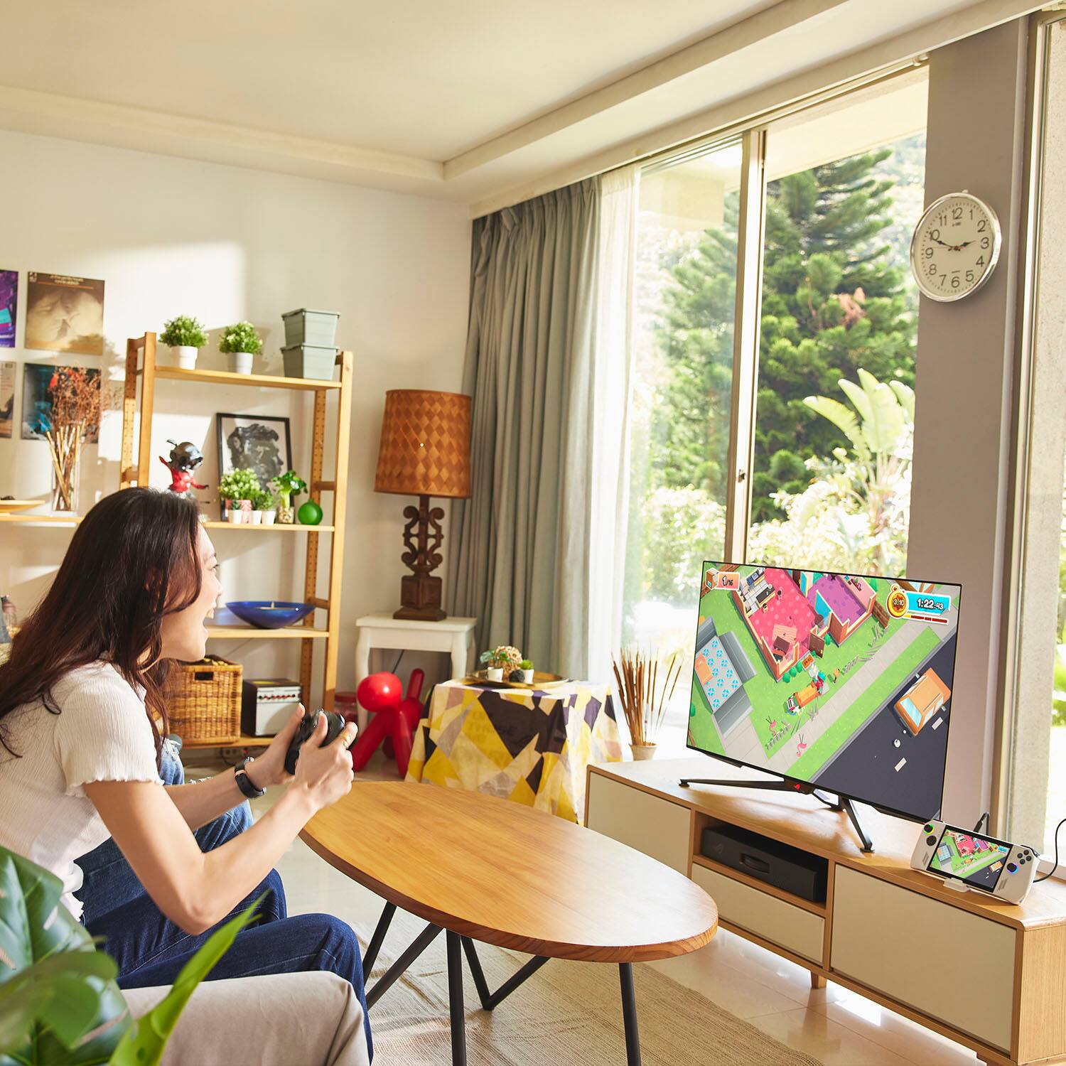 Alt View 19. ASUS - ROG Ally 7" 120Hz FHD 1080p Gaming Handheld - AMD Ryzen Z1 Processor - 512GB - White.