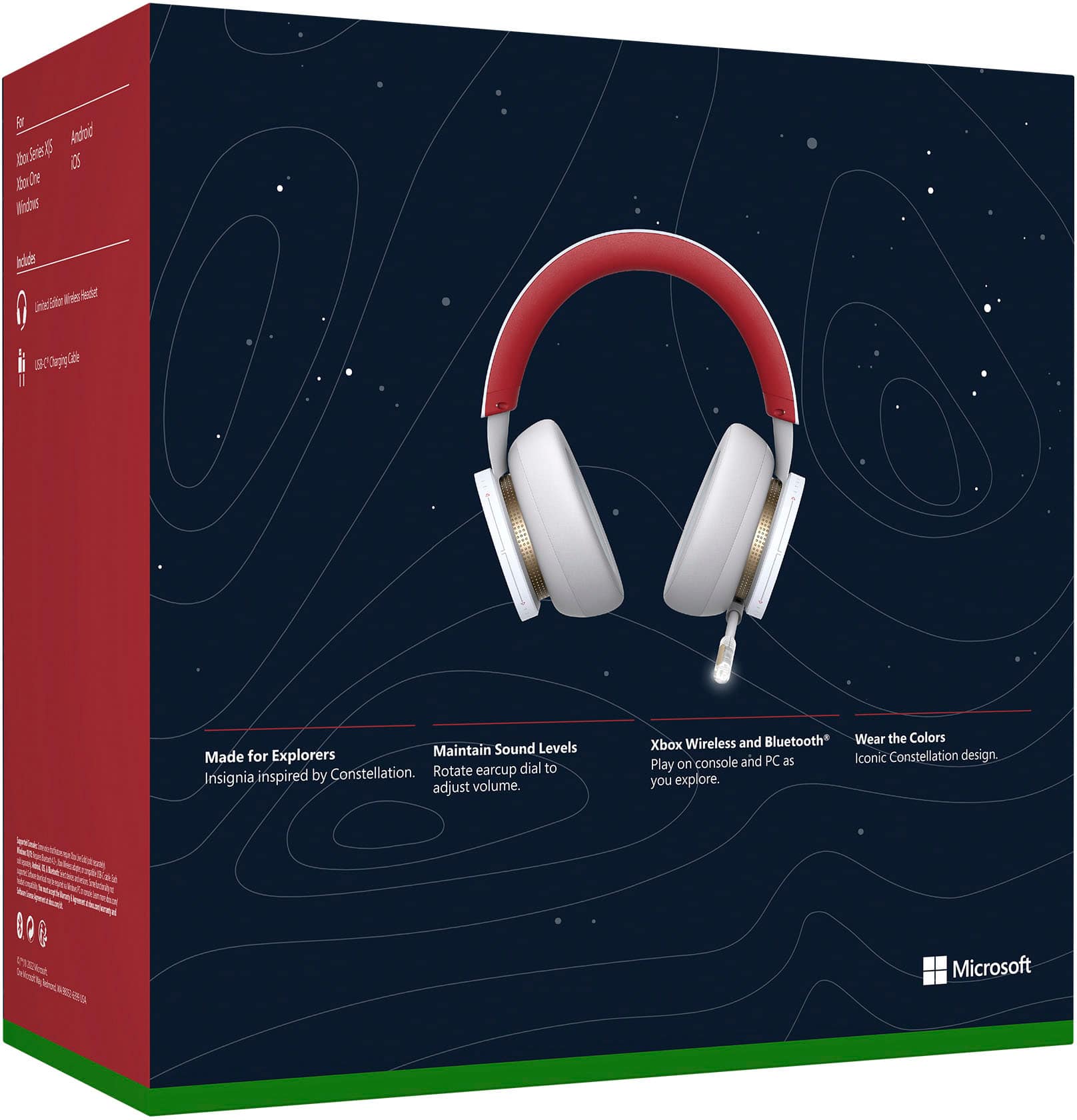 Alt View 18. Microsoft - Xbox Wireless Gaming Headset for Xbox Series X|S, Xbox One, and Windows 10|11 - Starfield Edition.