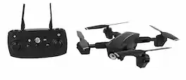 Vivitar - Sky Hawk Foldable Drone with Remote - Black
