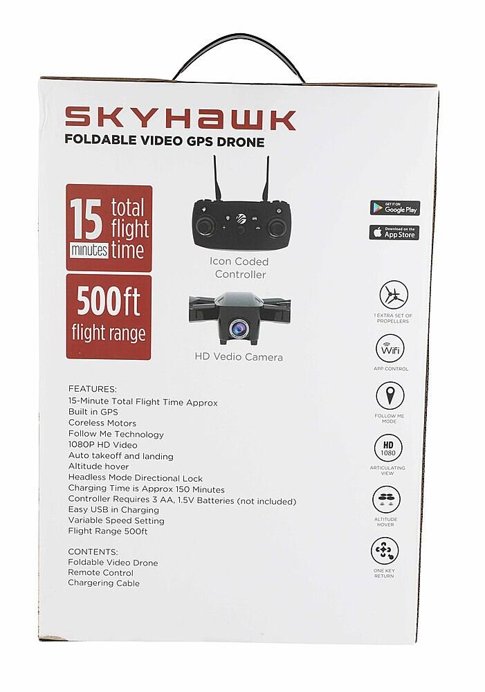 Alt View 14. Vivitar - Sky Hawk Foldable Drone with Remote.