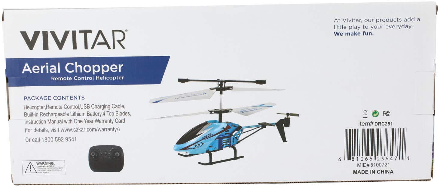 Alt View 18. Vivitar - Aerial Chopper Drone with Remote - Styles May Vary.