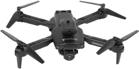 Vivitar - Air View Foldable Drone with Remote - Black