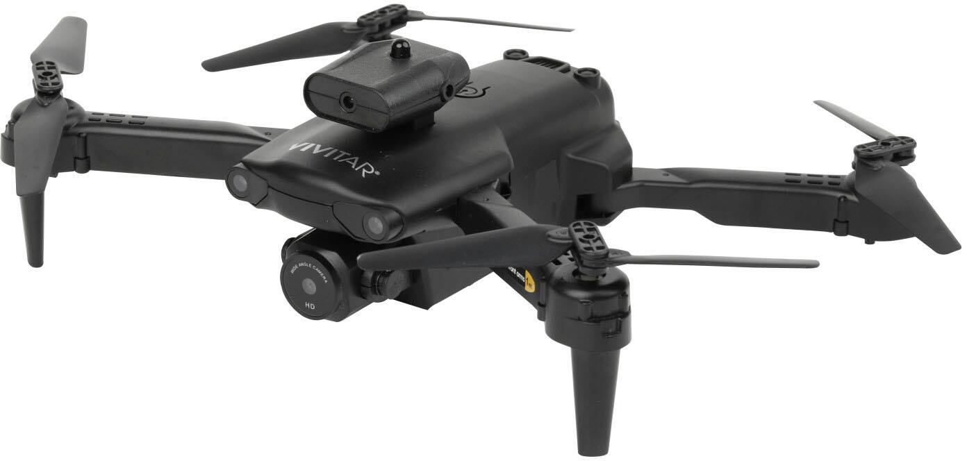 Alt View 16. Vivitar - Air View Foldable Drone with Remote - Black.