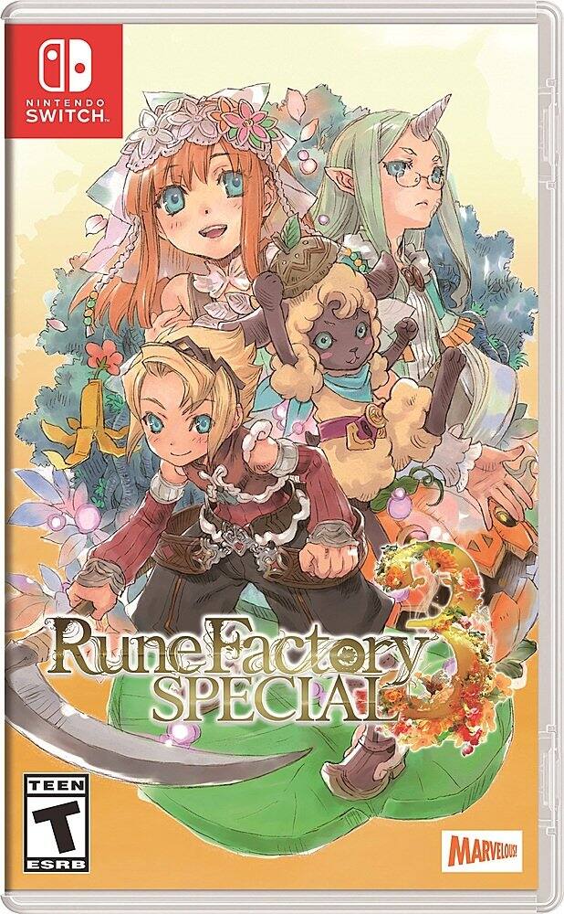 Front. XSEED Games - Rune Factory 3 Special. - T (Teen 13+)