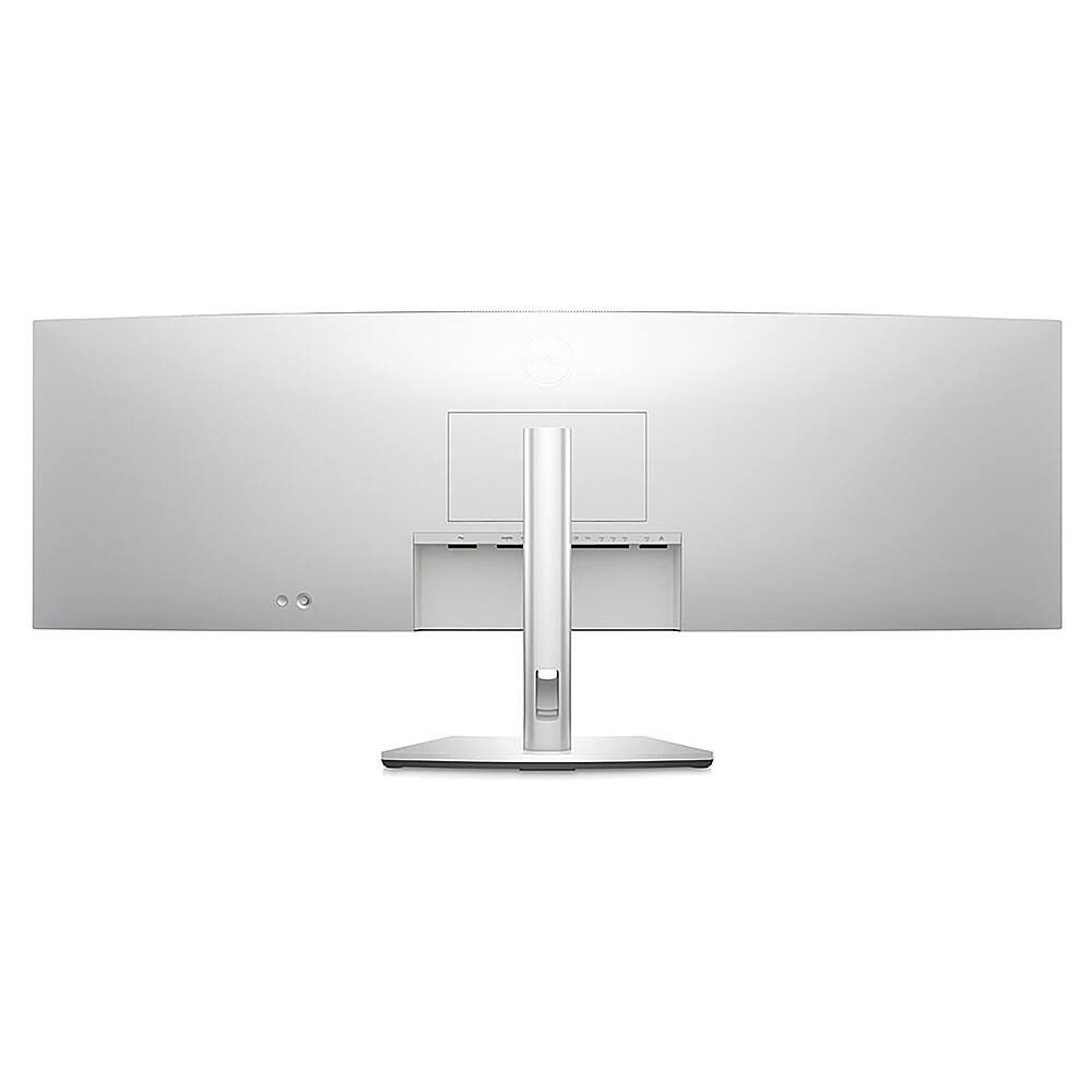 Back. Dell - UltraSharp 49" IPS Black Curved Dual-Quad HD Monitor with USB-C Hub (DisplayPort, HDMI, USB) - Black/Silver.