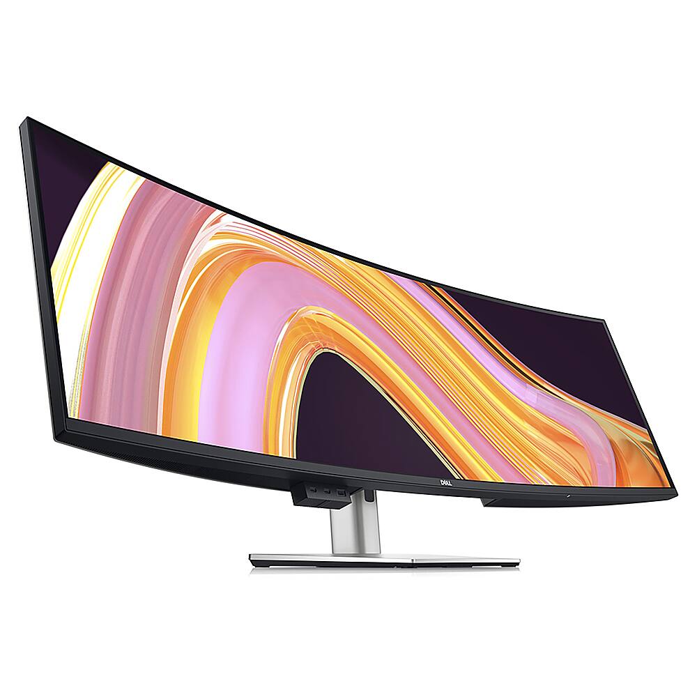 Alt View 17. Dell - UltraSharp 49" IPS Black Curved Dual-Quad HD Monitor with USB-C Hub (DisplayPort, HDMI, USB) - Black/Silver.