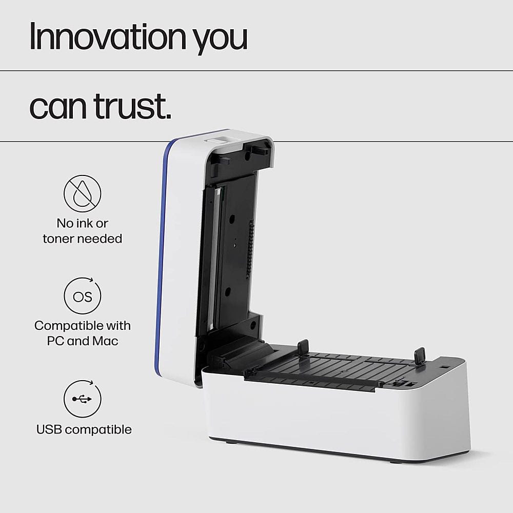 Innovation you can trust. No ink or toner needed. OS compatible with PC and Mac. USB compatible.