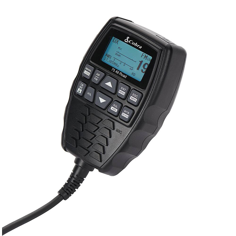Left. Cobra - 75 All Road Wireless 40-Channel CB Radio with Digital Noise Cancellation - Black.