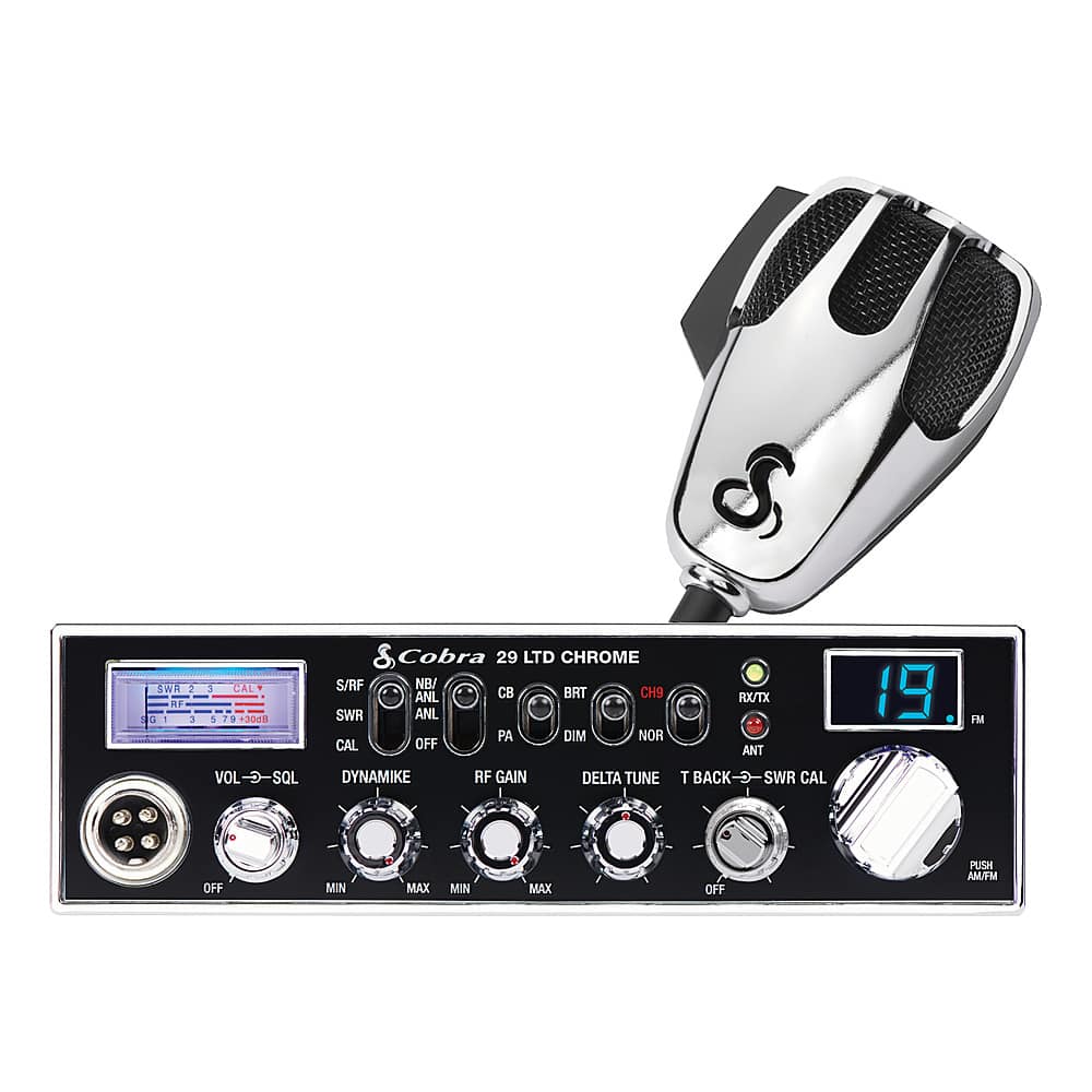 Cobra - 29 LTD Classic AM/FM 40-Channel CB Radio - Chrome - Angle_Zoom