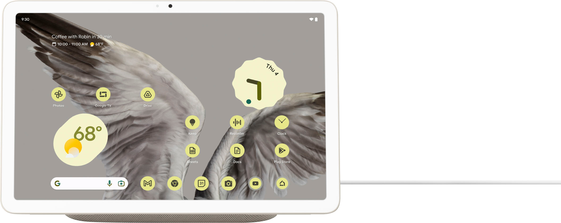 Google Pixel Tablet with Porcelain Best Wi-Fi GA04750-US Speaker - Android 128GB Tablet Charging 11\
