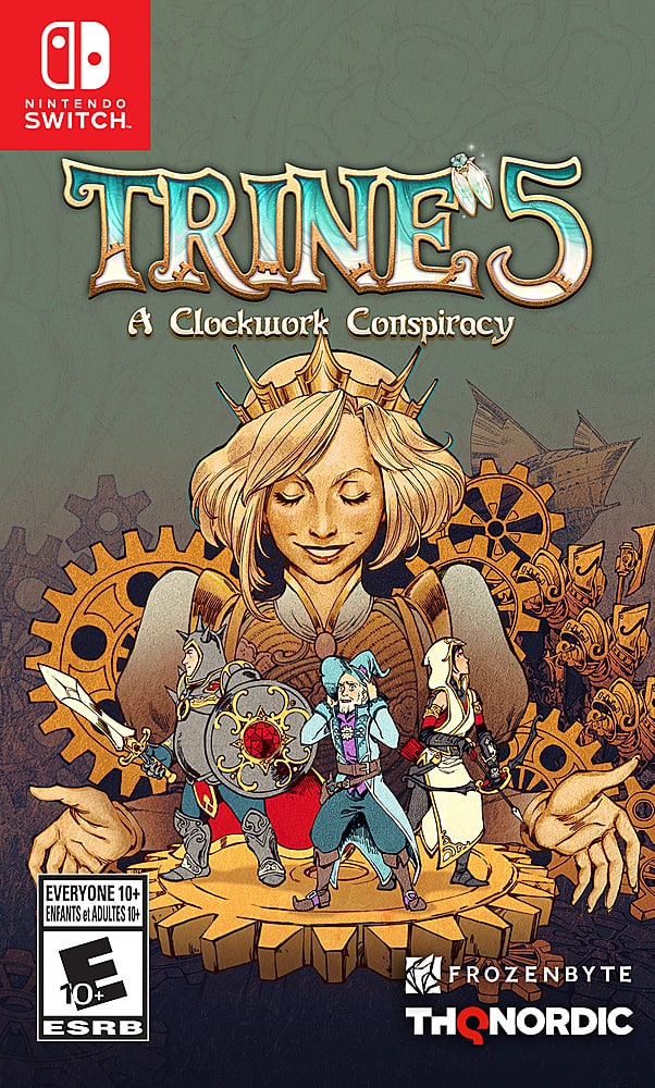 Front. THQ Nordic Games - Trine 5: A Clockwork Conspiracy.
