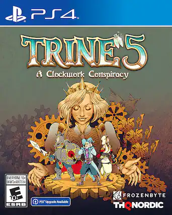 Front. THQ Nordic Games - Trine 5: A Clockwork Conspiracy. - E10+ (Everyone 10+)