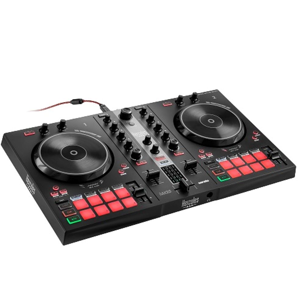 Left View: Hercules - DJ Control Inpulse 300 MK2 DJ Mixer - Black