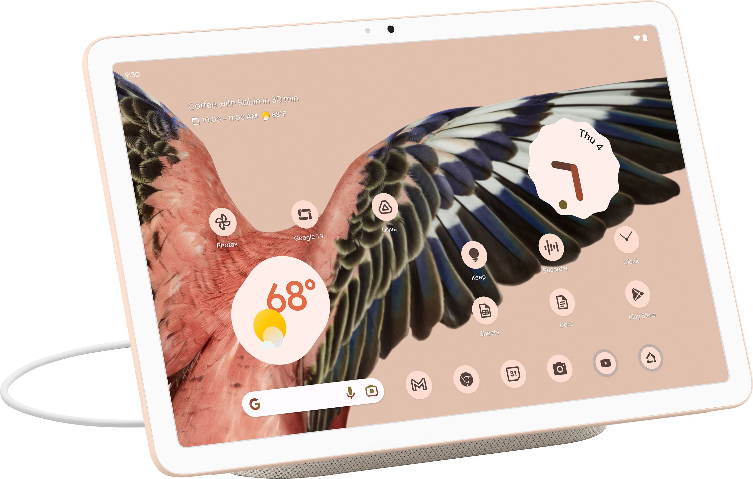 Alt View 17. Google - Pixel Tablet with Charging Speaker Dock - 11" Android Tablet - 128GB - Wi-Fi - Rose.