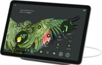 Google - Pixel Tablet with Charging Speaker Dock - 11"  Android Tablet - 256GB - Wi-Fi - Hazel - Front_Zoom