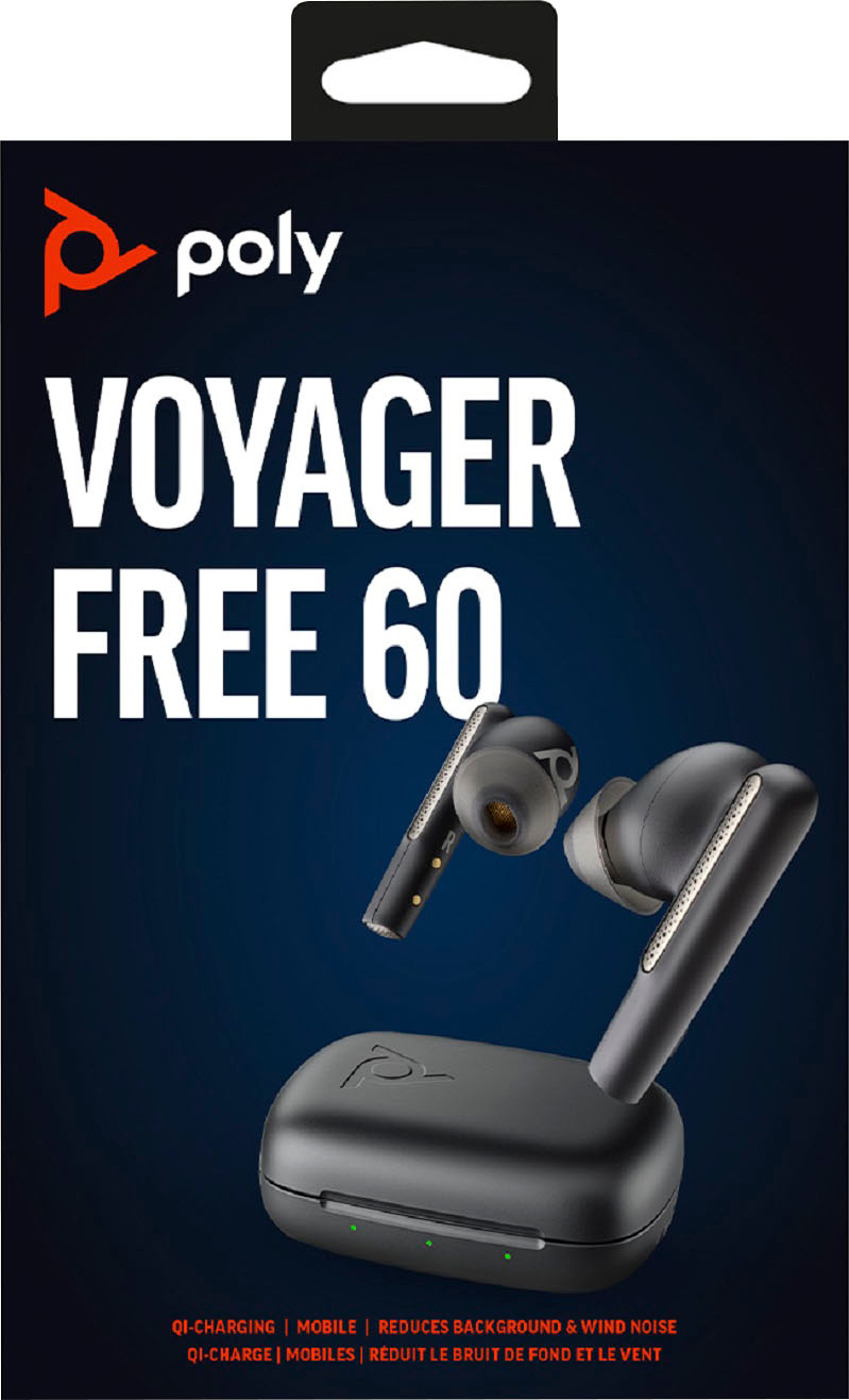 Poly formerly Plantronics Voyager Free 60 True Wireless Earbuds with Active  Noise Canceling Black Voyager Free 60 - Best Buy