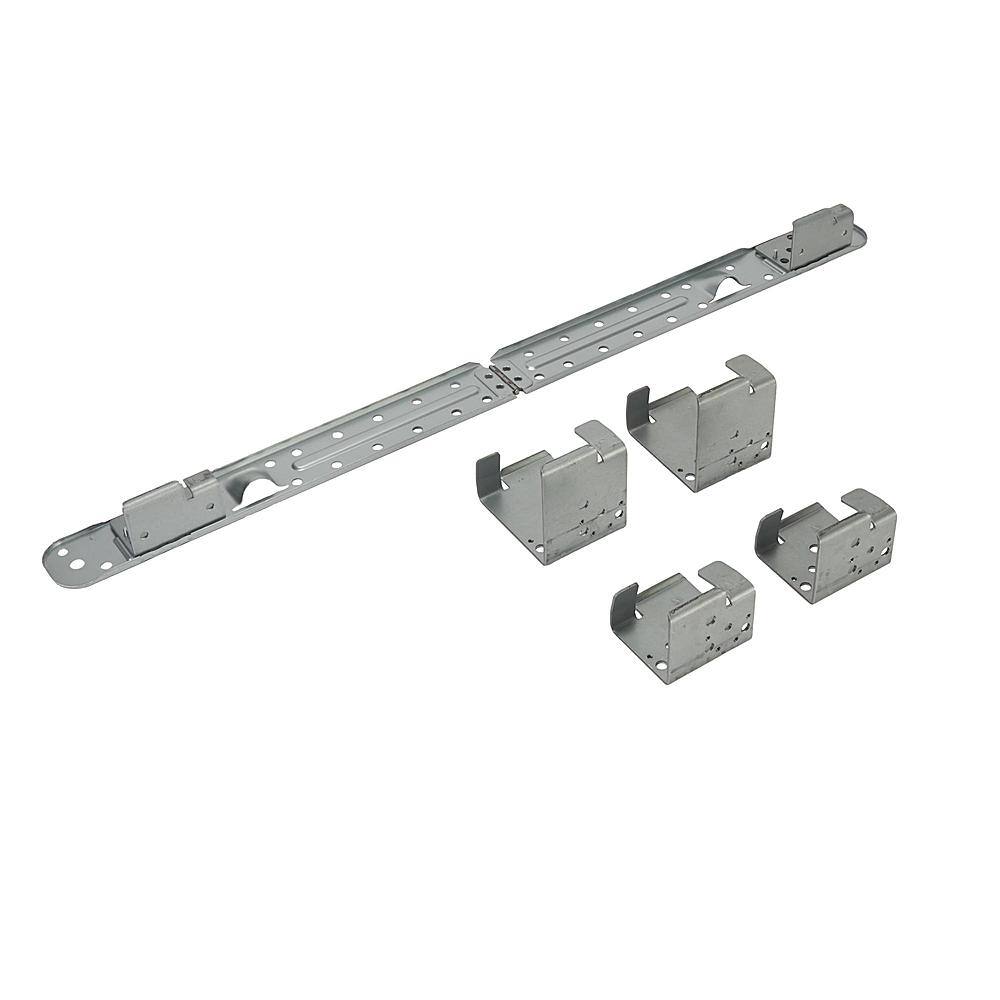 Front. Whirlpool - Mounting Kit For Select Microwaves - Stainless Steel.