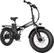 Angle. Heybike - Mars Foldable Ebike w/ 48mi Max Operating Range & 20 mph Max Speed- for Any Terrain - Black.