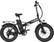 Front. Heybike - Mars Foldable Ebike w/ 48mi Max Operating Range & 20 mph Max Speed- for Any Terrain - Black.