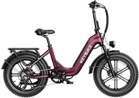 Heybike - Ranger S Foldable Ebike w/ 55mi Max Operating Range & 28 mph Max Speed -  for Any Terrain - Red - Front_Zoom