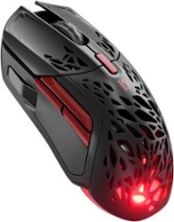 SteelSeries Aerox 5 Wireless Diablo IV Edition:Ultra Lightweight Honeycomb Water Resistant Programmable RGB Gaming Mouse - Black - Front_Zoom