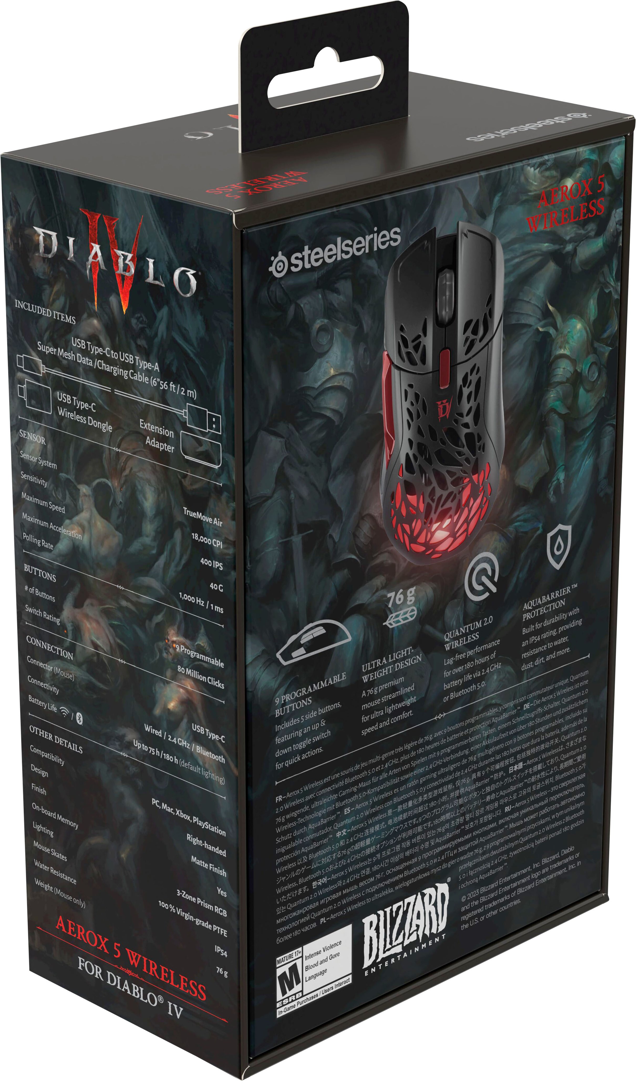  SteelSeries Aerox 5 Wireless – Diablo IV Edition