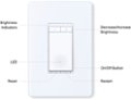 Alt View 11. TP-Link - Tapo Smart Wi-Fi Light Dimmer Switch with Matter - White.