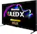 Angle. Hisense - 85" Class UX Series 4K Mini-LED ULED UHD Smart Google TV - Black.