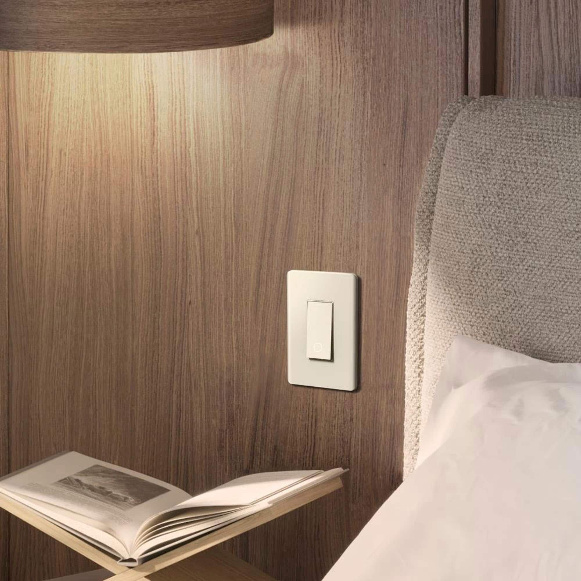 Alt View 16. TP-Link - Tapo Smart Wi-Fi Light Switch with Matter - Replaces Most Traditional Switches - White.