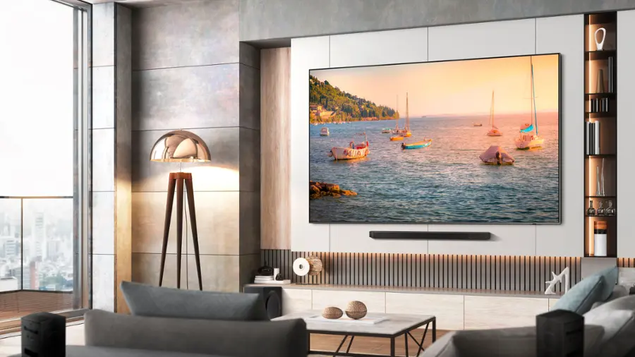 Alt View 18. Samsung - 98” Class Q80C QLED 4K UHD Smart Tizen TV - Titan Black.