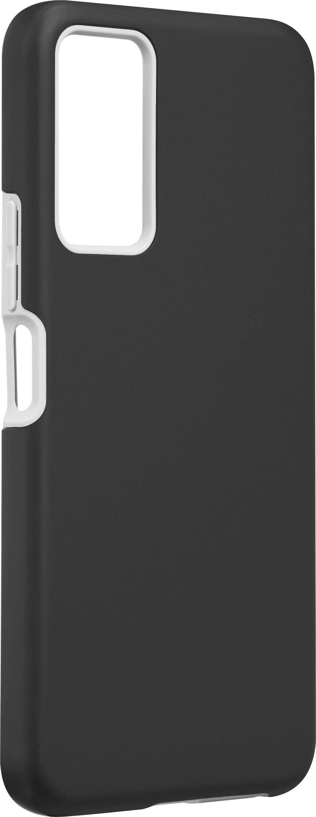 Angle. Lively® - Dual-Layer Hard Shell Case for Jitterbug Smart4 - Black.