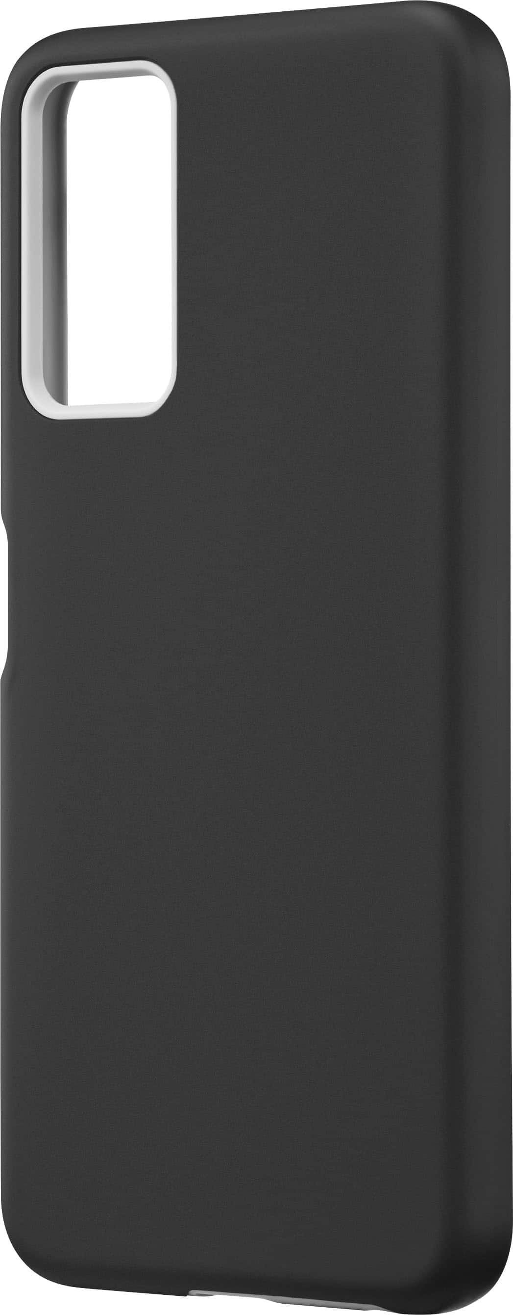 Left. Lively® - Dual-Layer Hard Shell Case for Jitterbug Smart4 - Black.