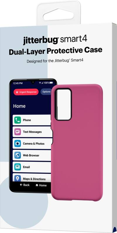 Lively - Dual-Layer Hard Shell Case for Jitterbug Smart4 - Pink Lively - Dual-Layer Hard Shell Case for Jitterbug Smart4 - Pink
