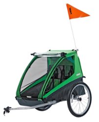 Thule - Cadence 2-seat Bike Trailer - Green - Front_Zoom