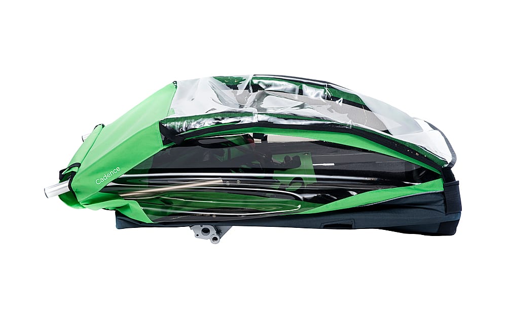 Alt View 2. Thule - Cadence 2-seat Bike Trailer - Green.