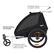 Angle. Thule - Coaster XT 2-Seat Bicycle Trailer and Stroller - Black.