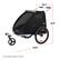 The text on the image reads: "30.7" Comter xI THULE 41.3" THUKE C9 34.6" Max stroller capacity: 100 lbs."