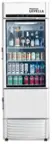 Front. Premium Levella - 12.5 cu. ft. 2-Door Commercial Merchandiser Refrigerator Glass-Door Beverage Display Cooler with Freezer and Ice Maker - Silver.
