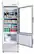 Left. Premium Levella - 12.5 cu. ft. 2-Door Commercial Merchandiser Refrigerator Glass-Door Beverage Display Cooler with Freezer and Ice Maker - Silver.