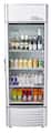 Premium Levella - 22 in. Wide 6.5 cu. ft. 1-Door Commercial Merchandiser Refrigerator Glass-Door Beverage Display Cooler - Silver
