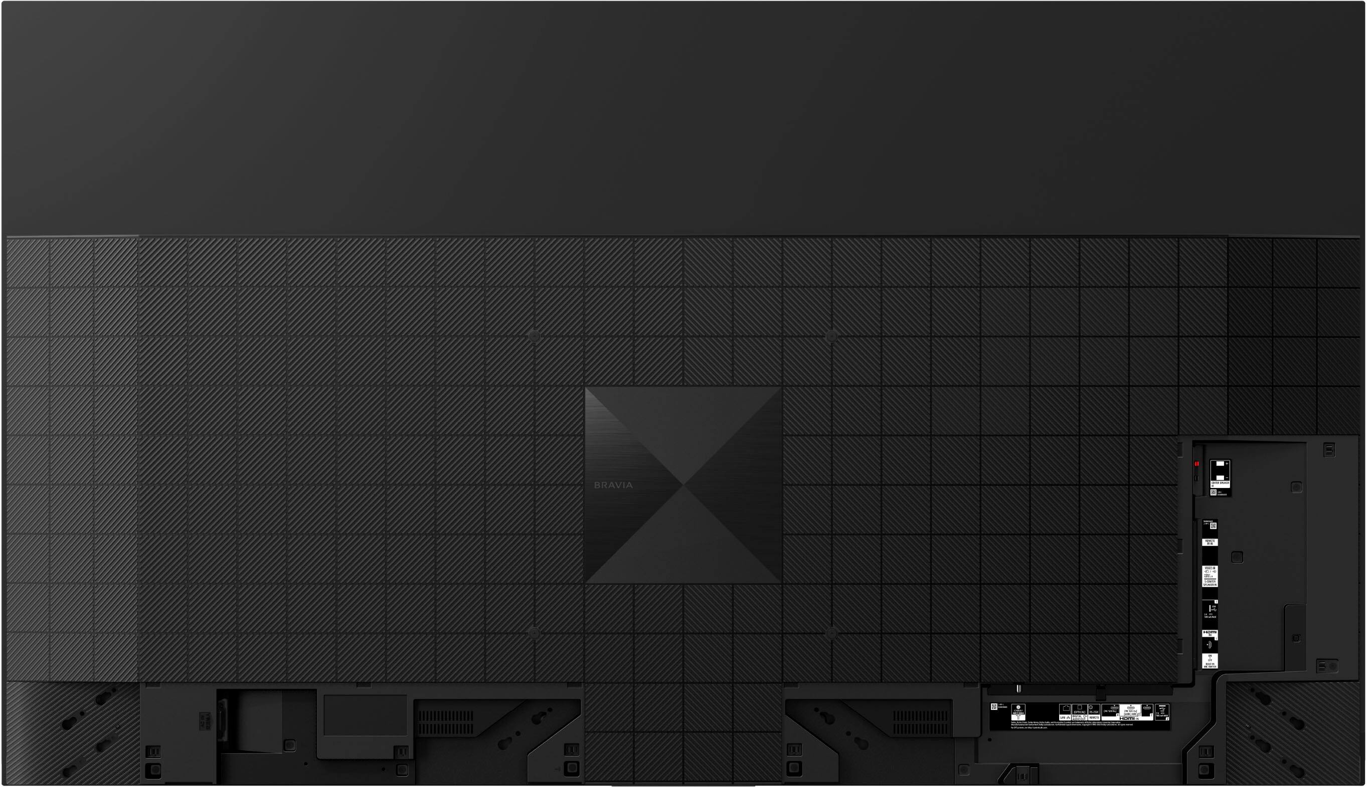 Back. Sony - 83" Class BRAVIA XR A80L OLED 4K UHD Smart Google TV - Black.