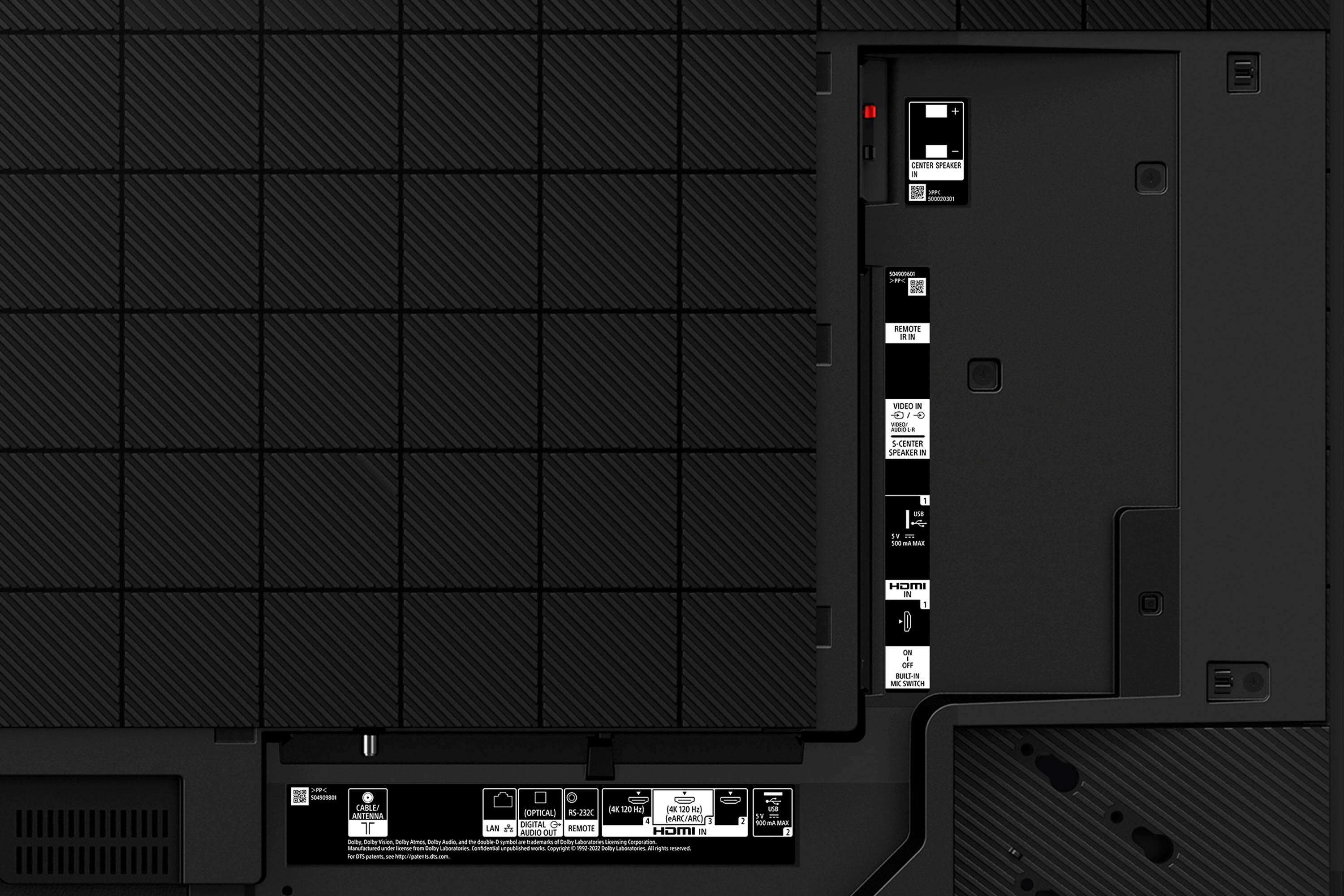 Alt View 3. Sony - 83" Class BRAVIA XR A80L OLED 4K UHD Smart Google TV - Black.