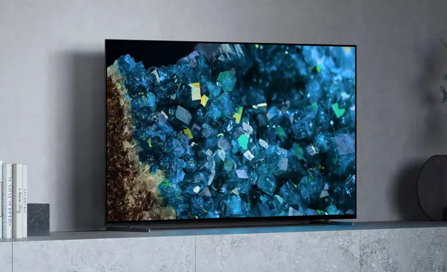 Alt View 12. Sony - 77" Class BRAVIA XR A80L OLED 4K UHD Smart Google TV - Black.