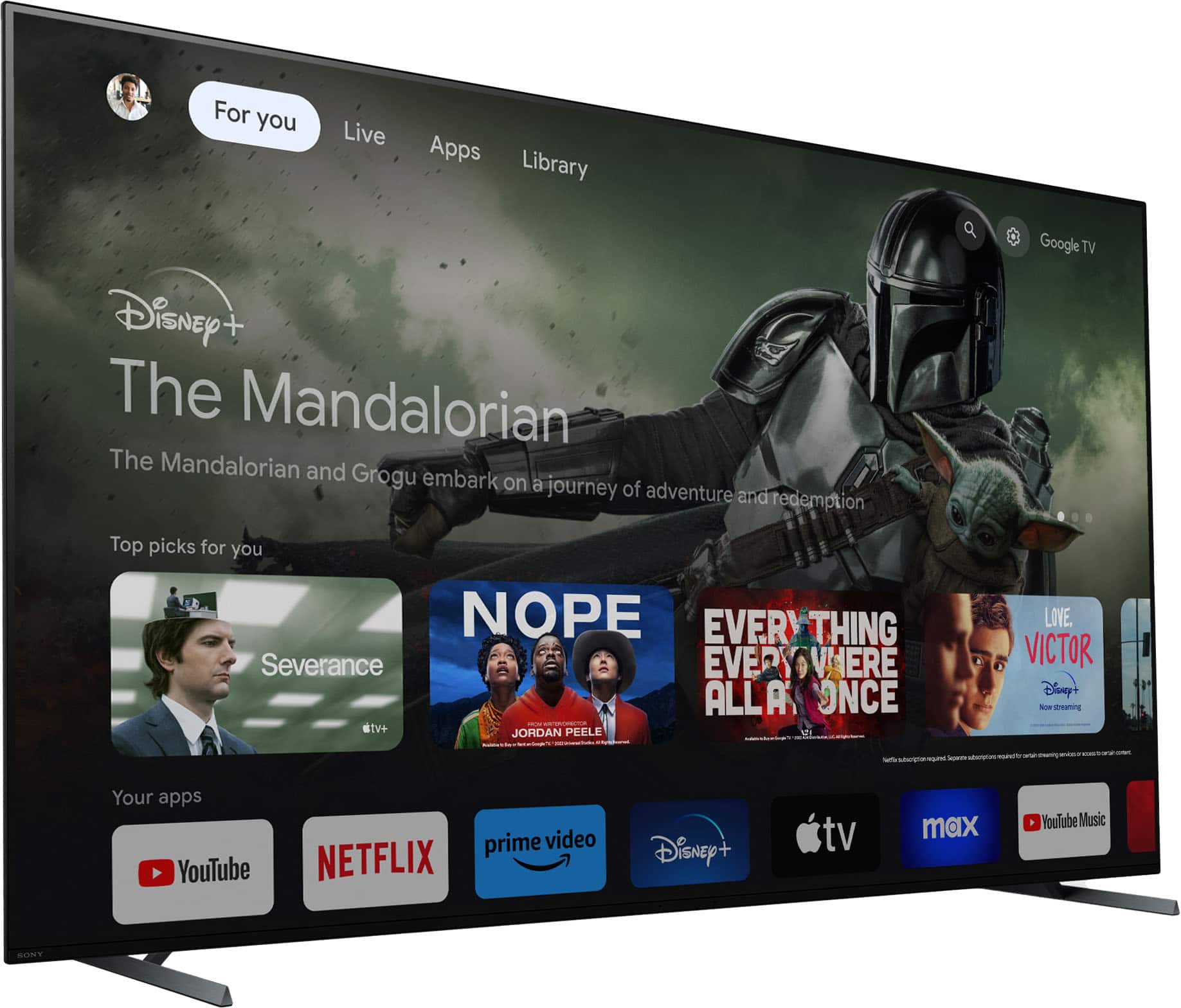 Alt View 22. Sony - 77" Class BRAVIA XR A80L OLED 4K UHD Smart Google TV - Black.