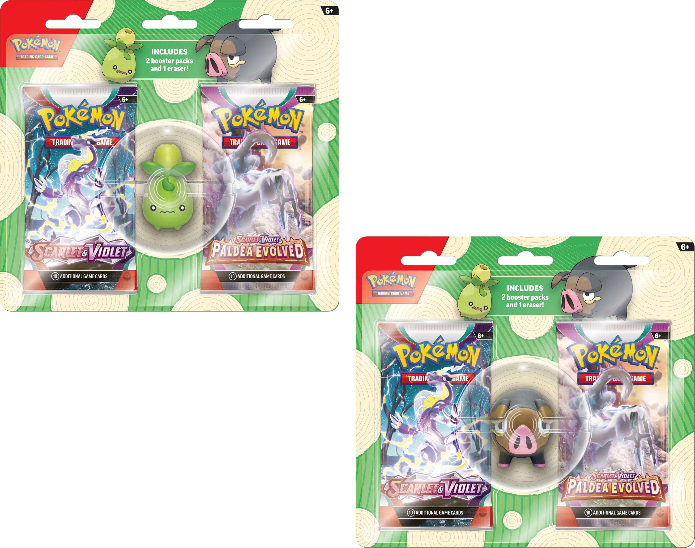 Pokemon Trading Card Game: Back to School Eraser Blister (Styles May Vary)