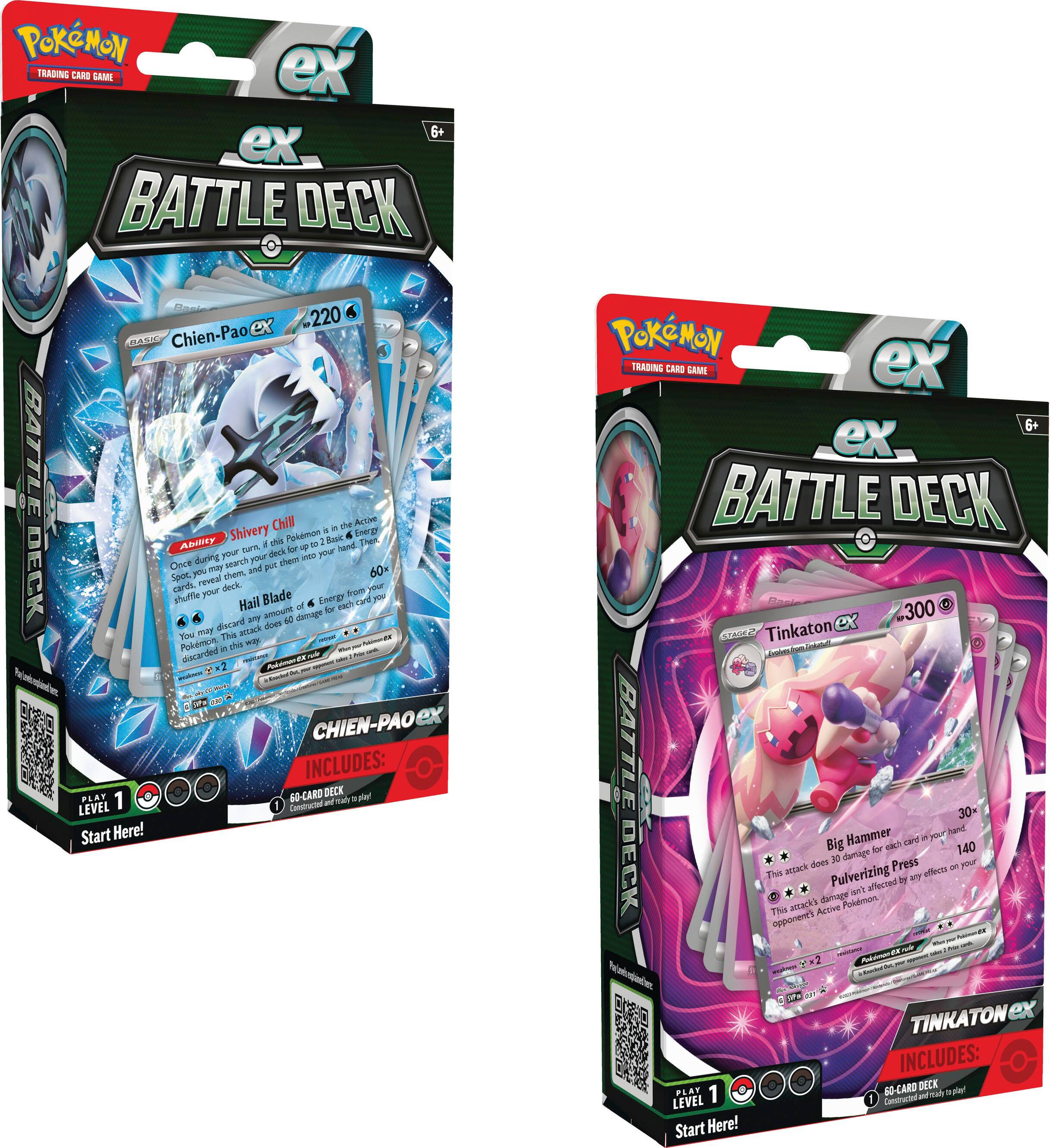 Front. Pokémon - Trading Card Game: Chien-Pao ex or Tinkaton ex Battle Deck - Styles May Vary.