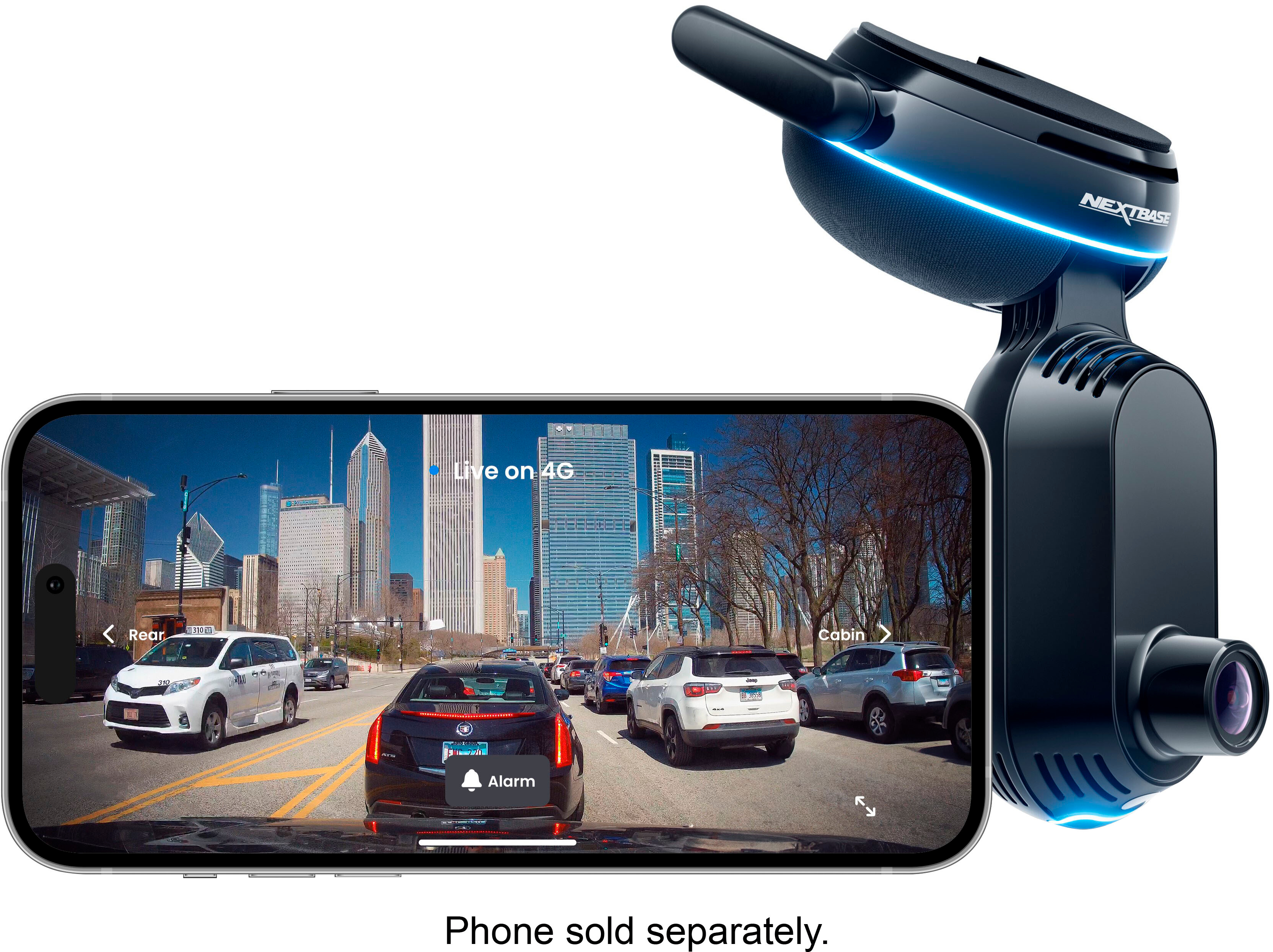 V7 - 3/4G Dual Camera Dash Cam - Front and Cabin Car Dashboard Camera