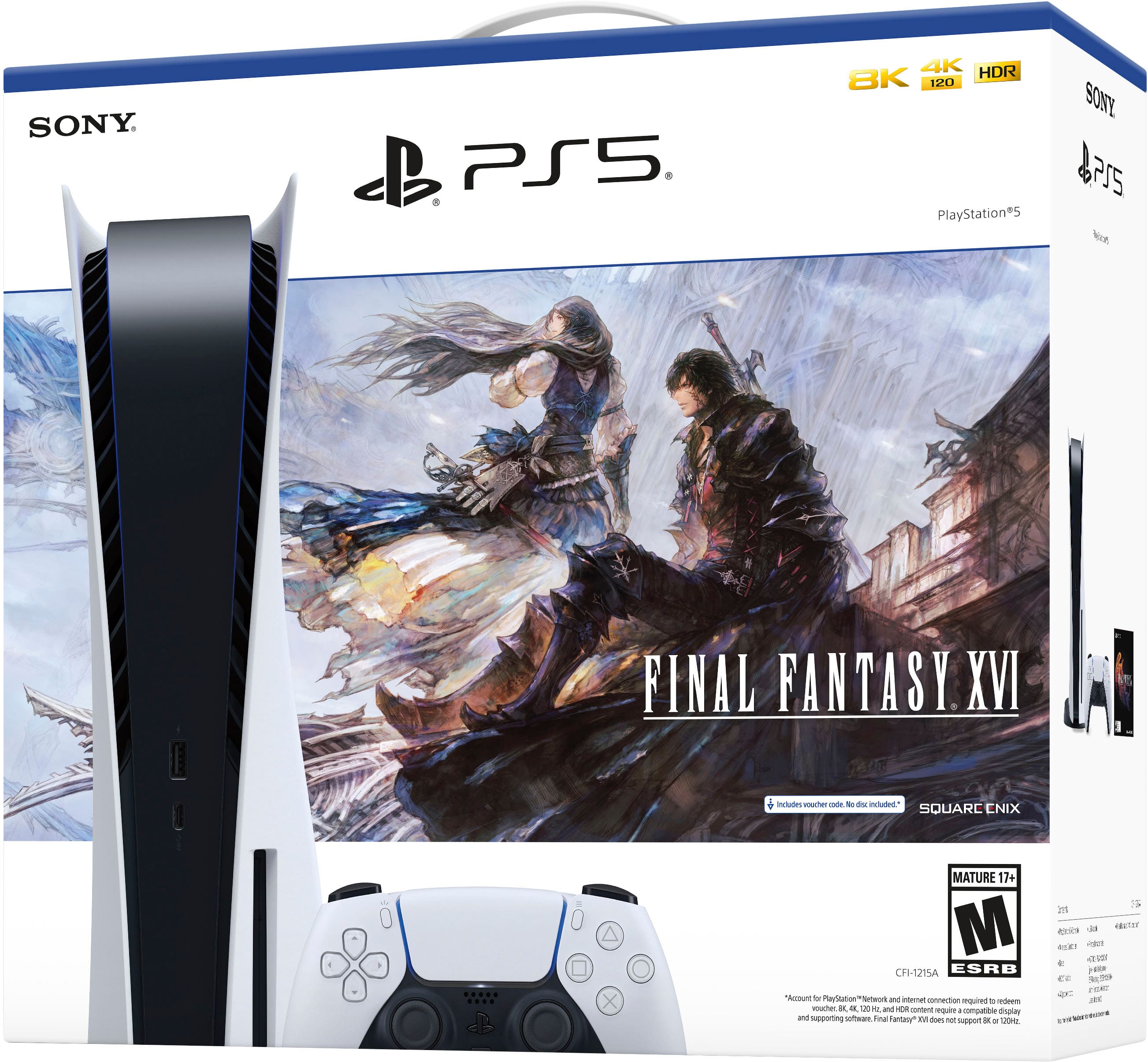 Sony PlayStation 5 Console – FINAL FANTASY XVI Bundle White