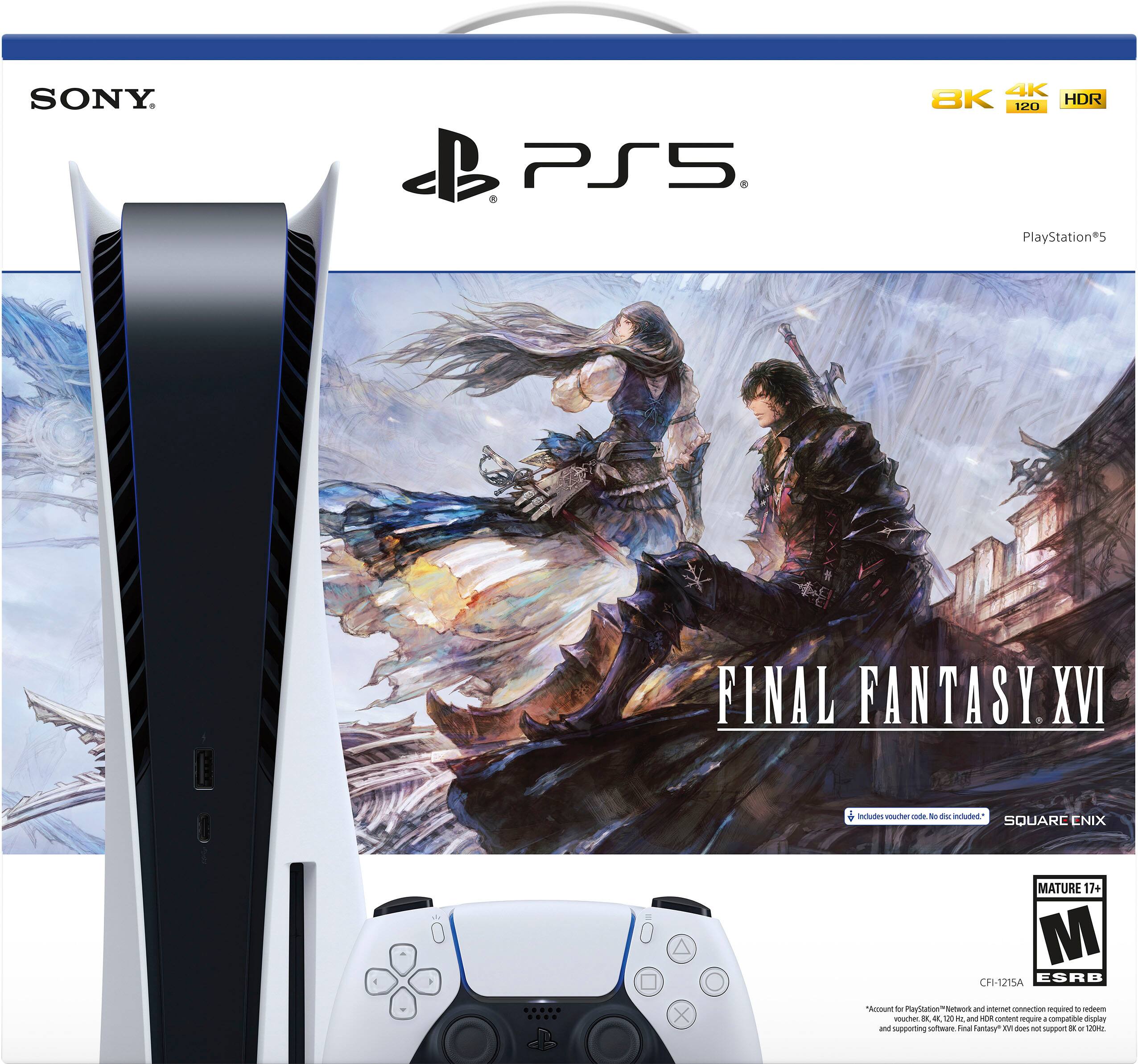 Best Buy: Sony PlayStation 5 Console – FINAL FANTASY XVI Bundle 